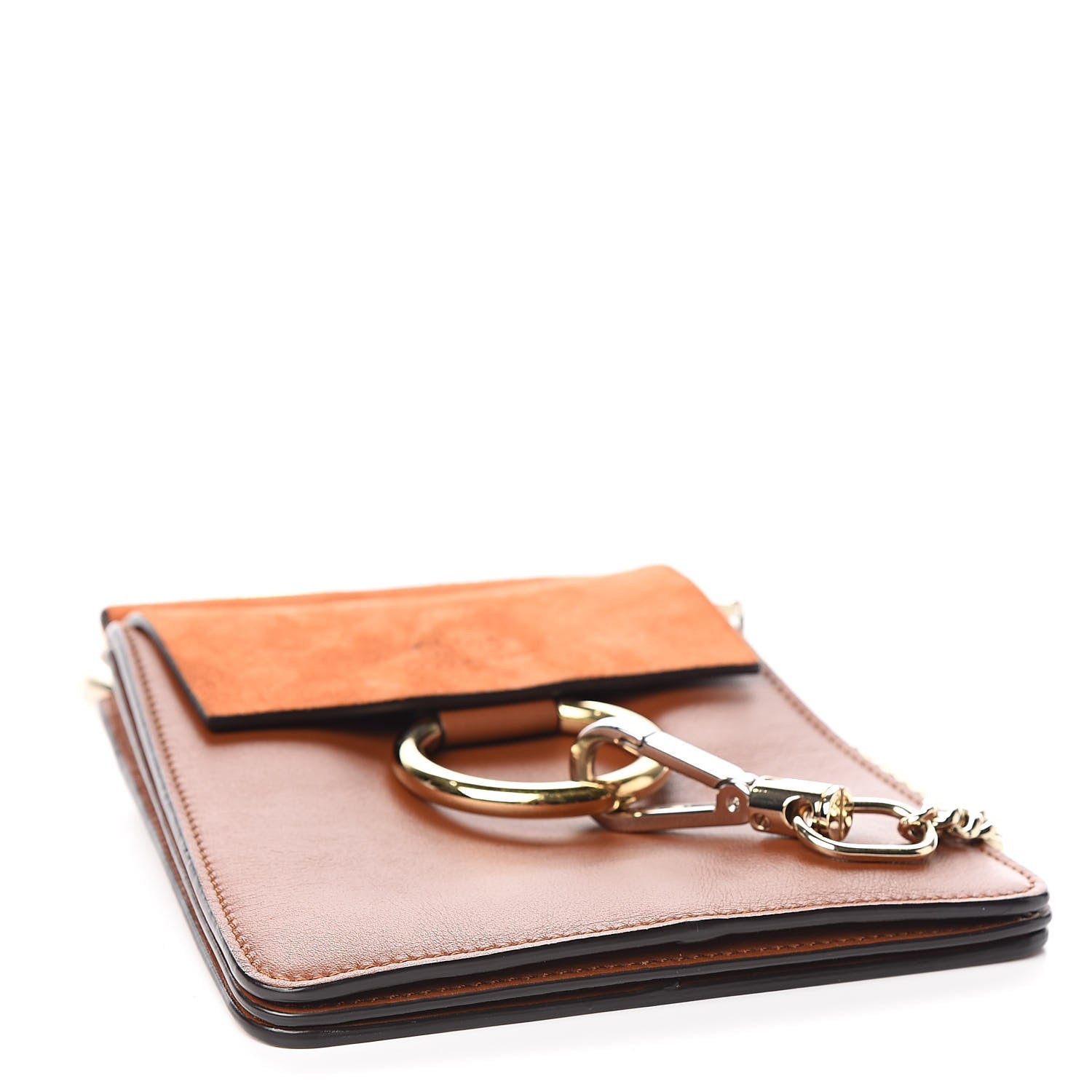 Chloe Suede Calfskin Mini Faye Bracelet Bag Tobacco 4 of 12