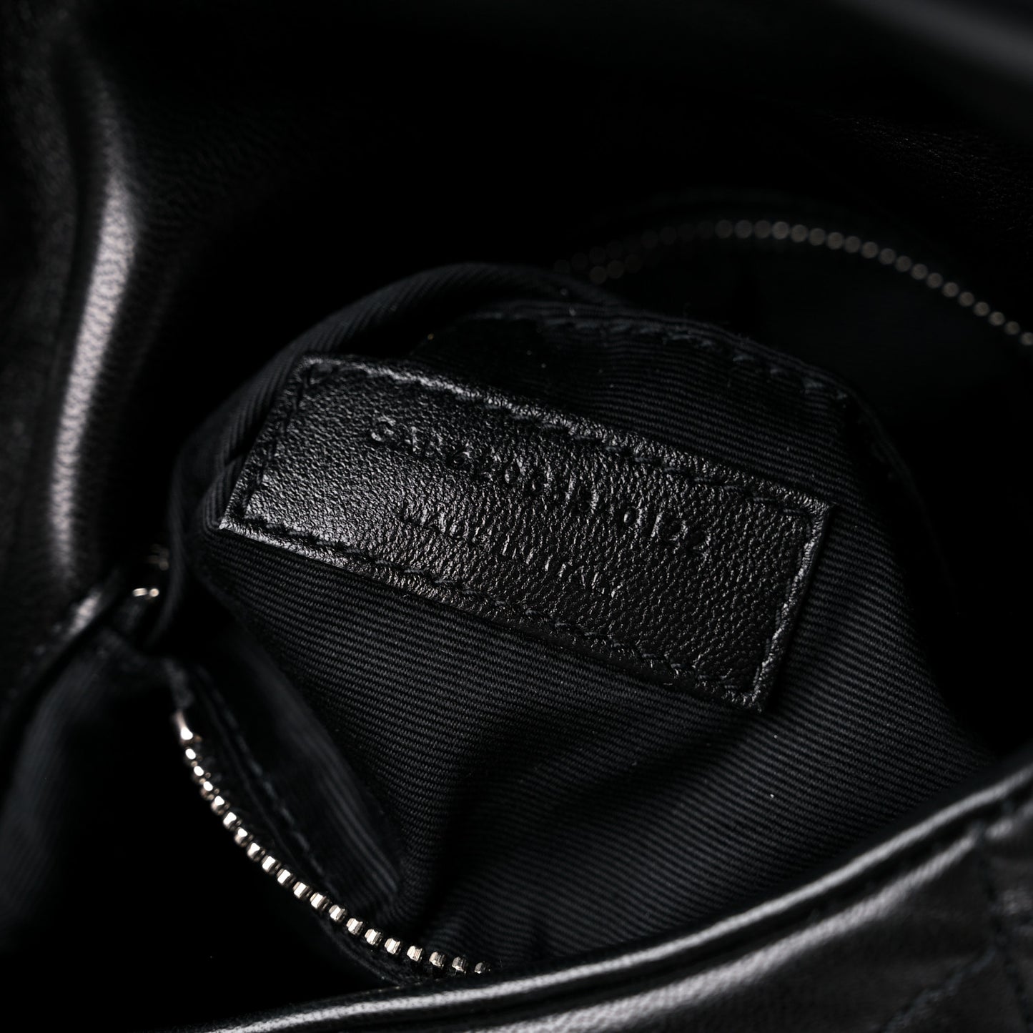 Lambskin Quilted Toy Loulou Puffer Monogram Chain Satchel Black