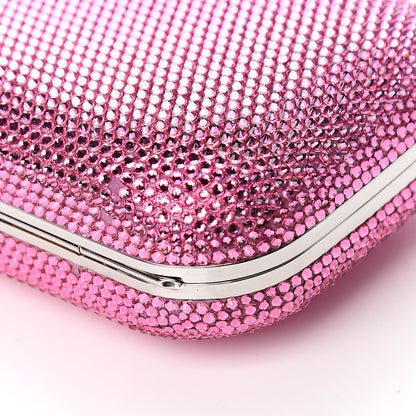 Judith Leiber Swarovski Crystal Minaudiere Clutch Pink 8 of 9