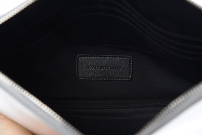 Saint Laurent Metallic Grain de Poudre Mini Tablet Holder Argento 6 of 8