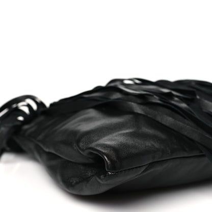 Prada Nappa Fringe Clutch Black 9 of 10
