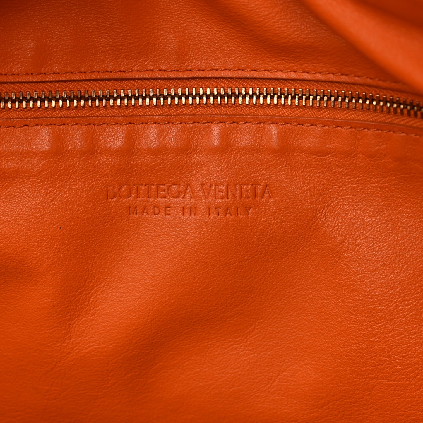 Nappa Intrecciato Small Jodie Twist Orange