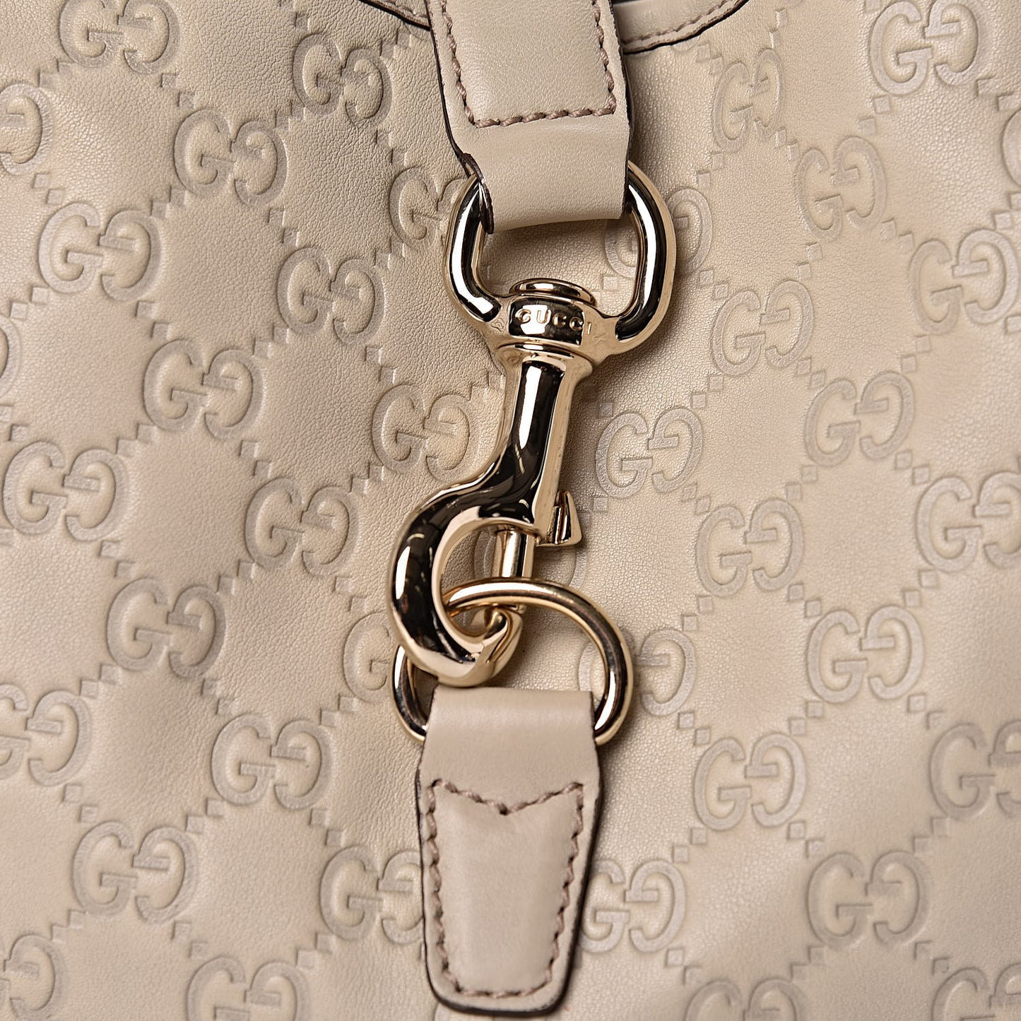 Guccissima Medium Jackie O Bouvier Hobo Off White