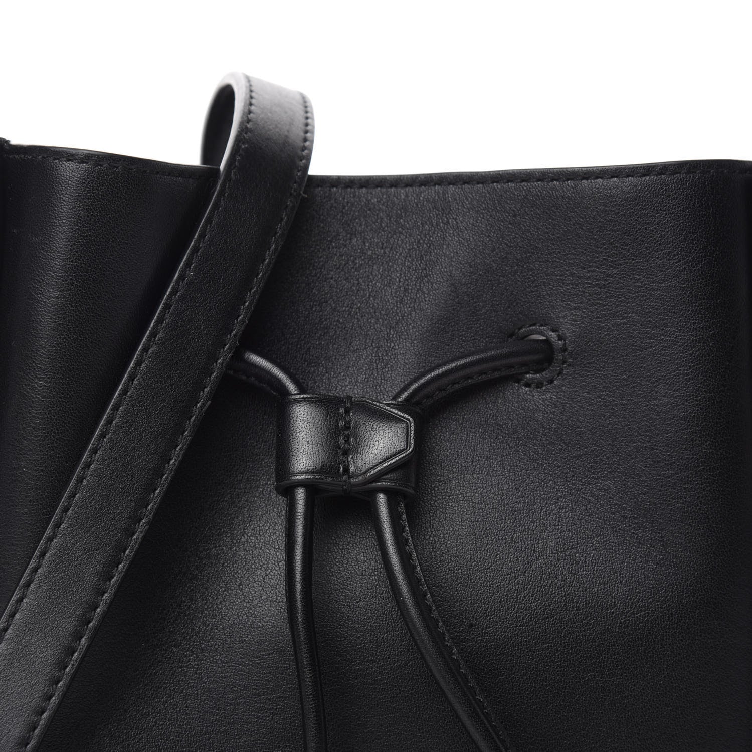 3.1 Phillip Lim Smooth Calfskin Mini Soleil Bucket Bag Black 12 of 12