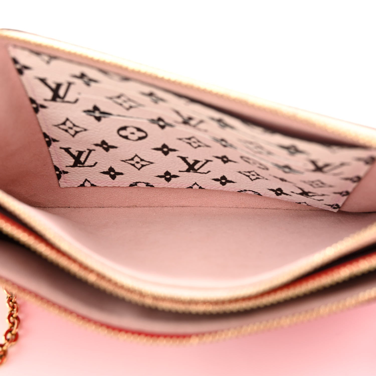 Louis Vuitton Monogram Giant Double Zip Pochette Rouge 6 of 14