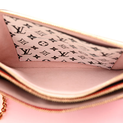 Louis Vuitton Monogram Giant Double Zip Pochette Rouge 6 of 14