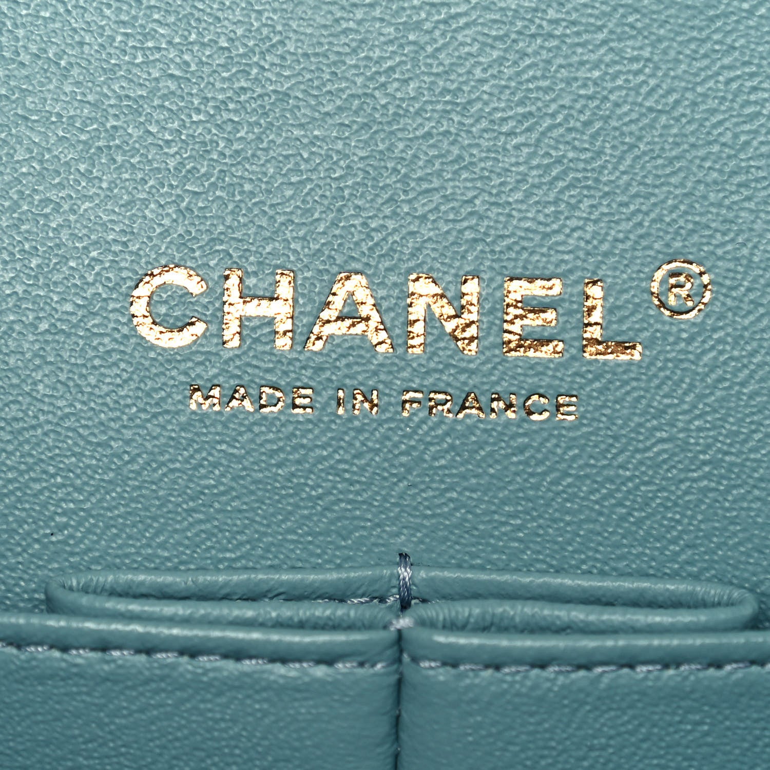 Chanel Caviar Quilted Medium Double Flap Light Blue 6 of 13