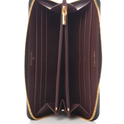 Chanel Caviar Quilted Large Gusset Zip Around Wallet Black 6 of 14