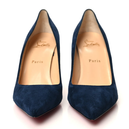 Christian Louboutin Veau Velours Pigalle Follies 85 Pumps 37.5 Navy 2 of 7