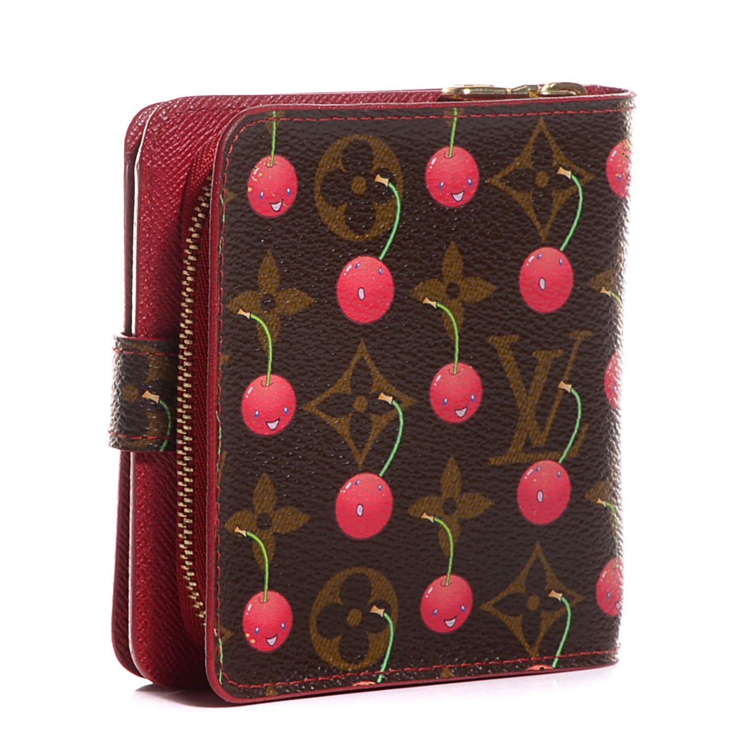 Louis Vuitton Monogram Cerises Compact Zippe Wallet 3 of 8
