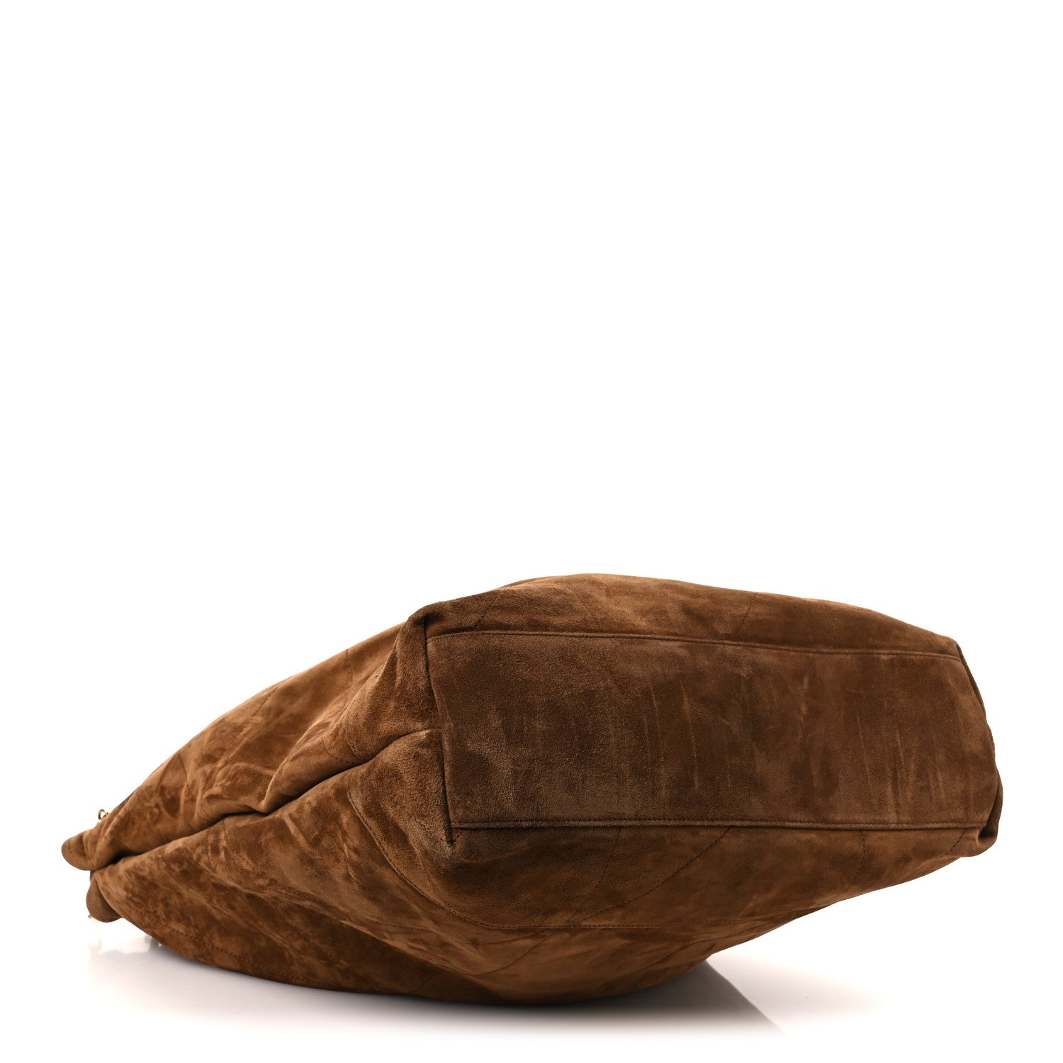 Saint Laurent Suede Monogram Large Jamie Pochon Caramel Cognac 5 of 12