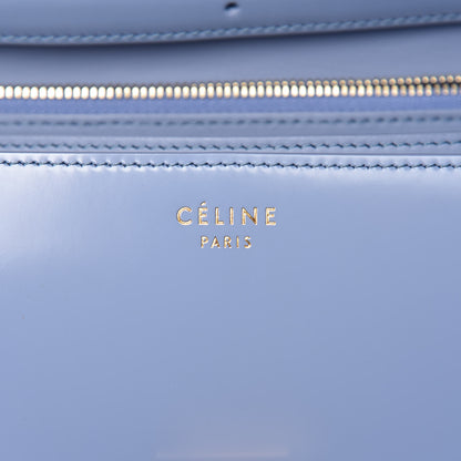 Celine Spazzolato Calfskin Medium Classic Box Flap Bag Porcelain 7 of 13
