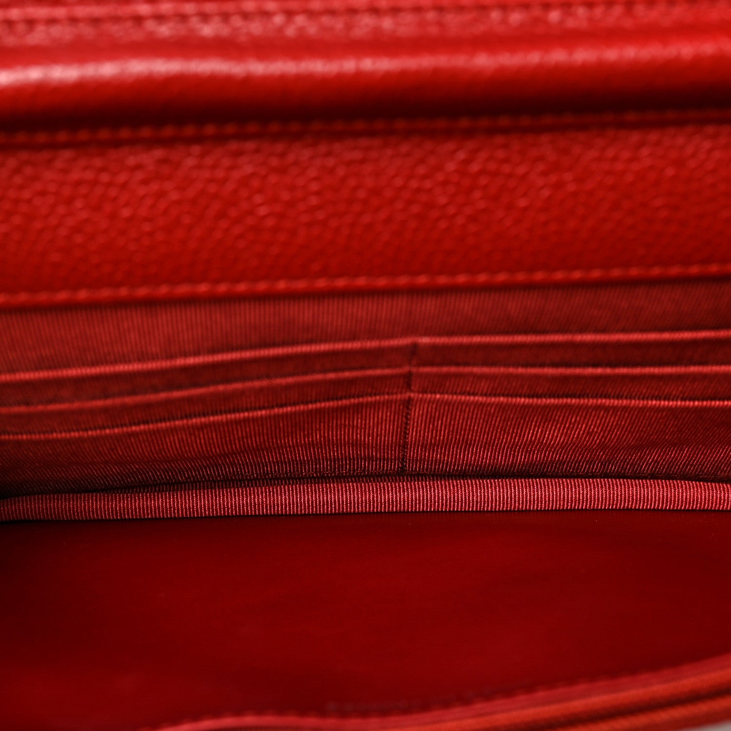 Chanel Caviar Quilted Wallet on Chain WOC Red 5 of 10