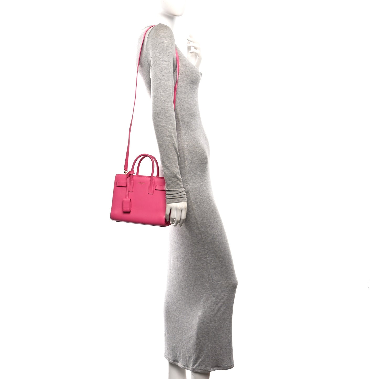 Calfskin Nano Sac De Jour Lipstick Fuchsia