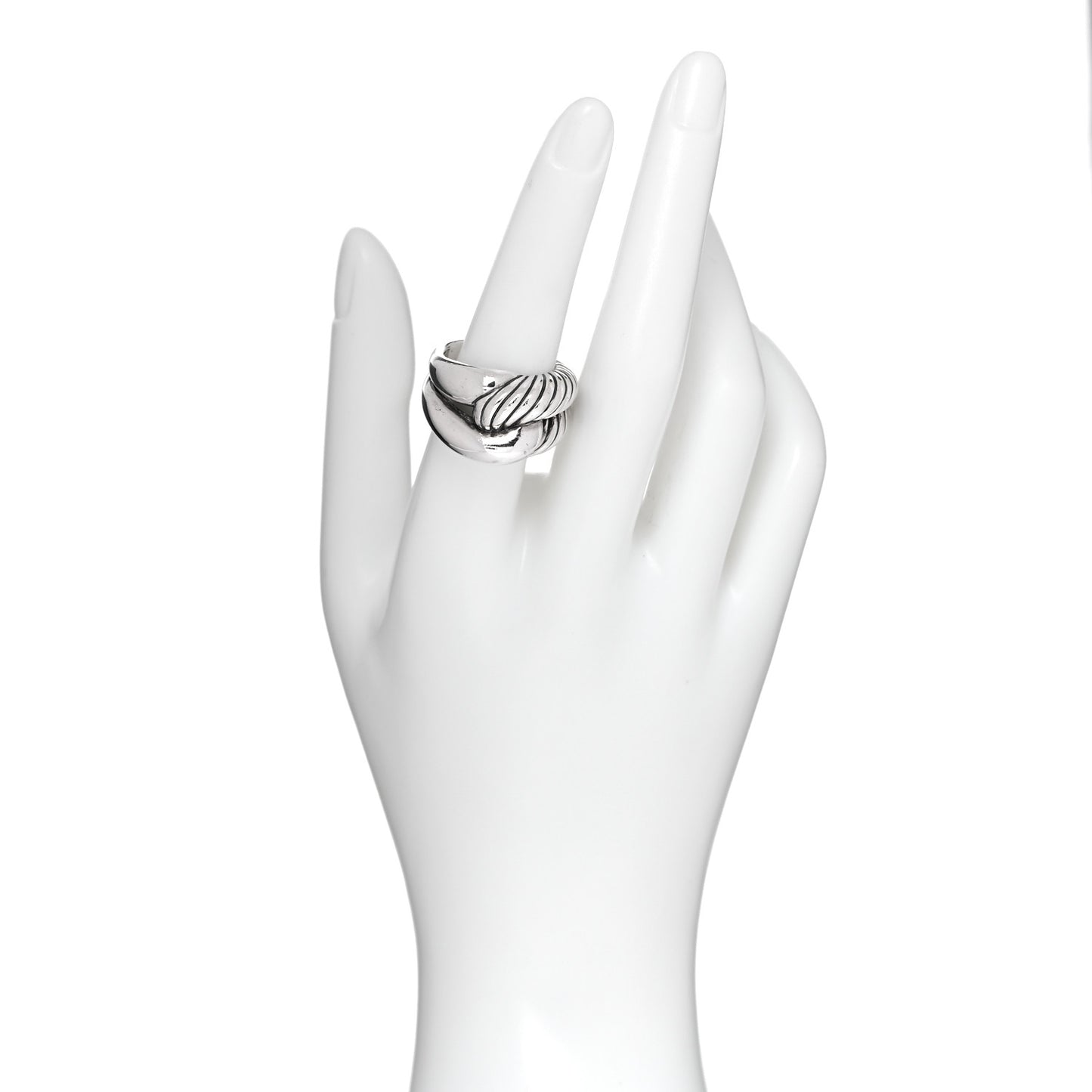 Sterling Silver Large Infinity Ring 56 7.5