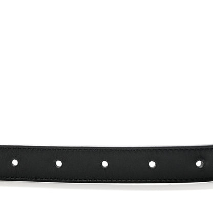 Gucci Calfskin Pearl Double G 20mm Belt 90 36 Black Cream 4 of 5