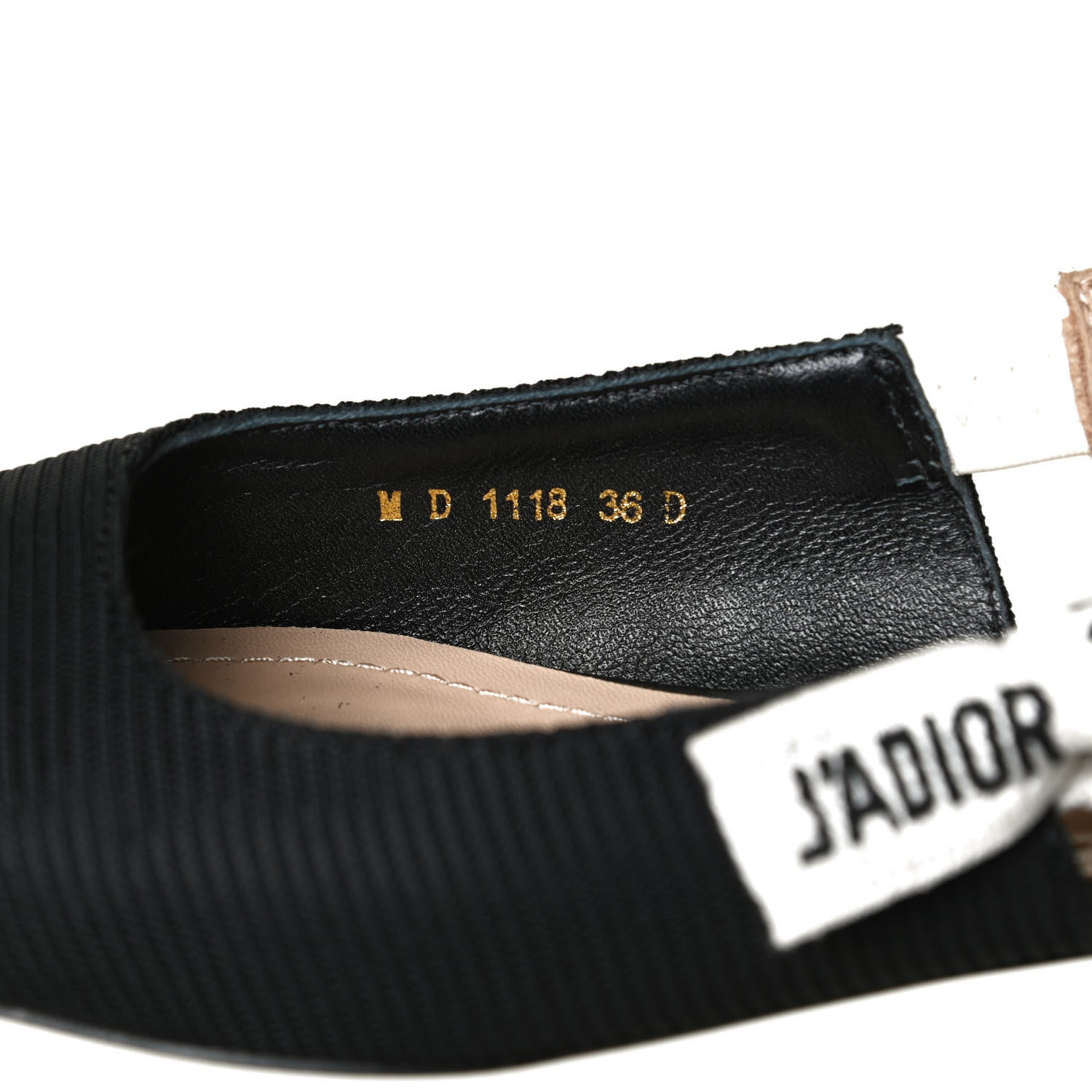 Christian Dior Technical Canvas Ribbon J'Adior Slingback Ballet Flats 36 Black 9 of 11
