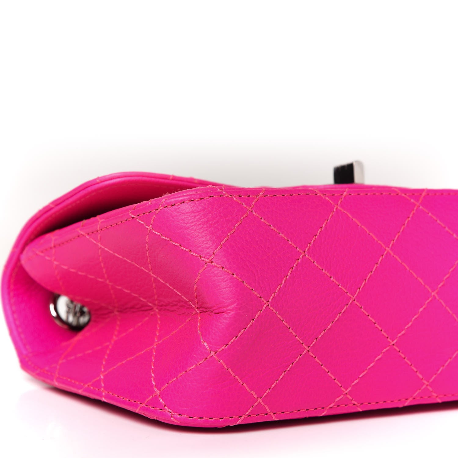 Chanel Goatskin Quilted 2.55 Reissue Mini Flap Fluorescent Pink 7 of 12