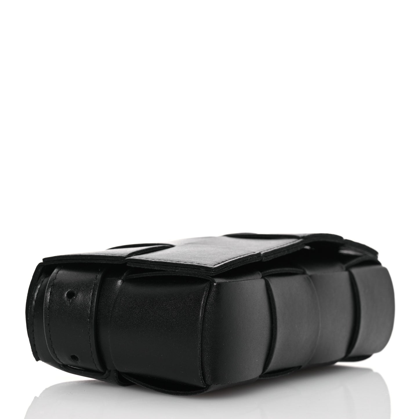 Nappa Maxi Intreccio The Belt Cassette Bag Black
