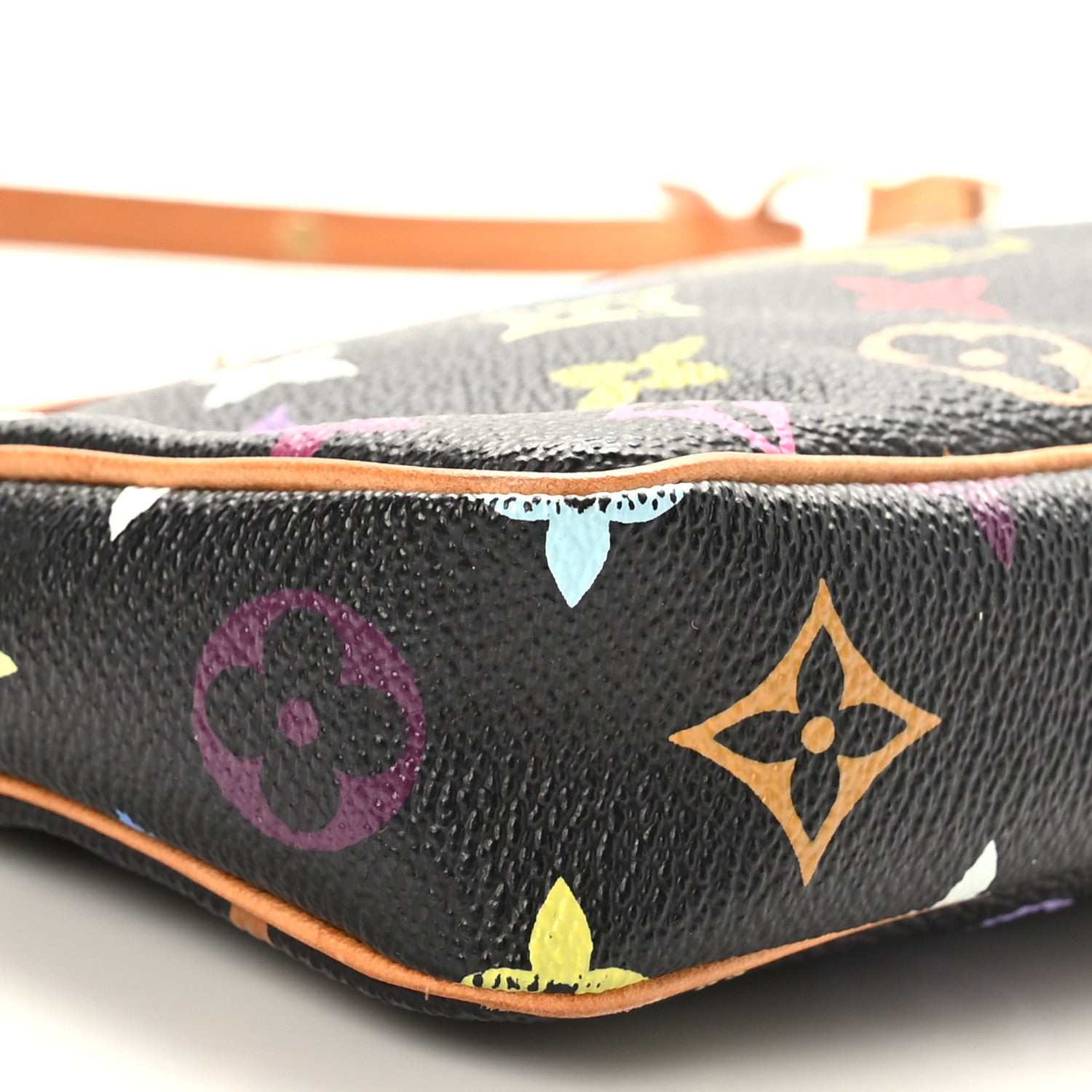 Louis Vuitton Monogram Multicolor Pochette Accessories Black 9 of 10