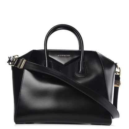 Givenchy Shiny Lord Calfskin Medium Antigona Black 1 of 9