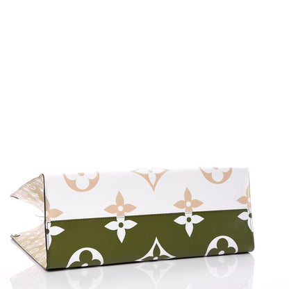 Louis Vuitton Monogram Giant Onthego GM Kaki Beige 5 of 10