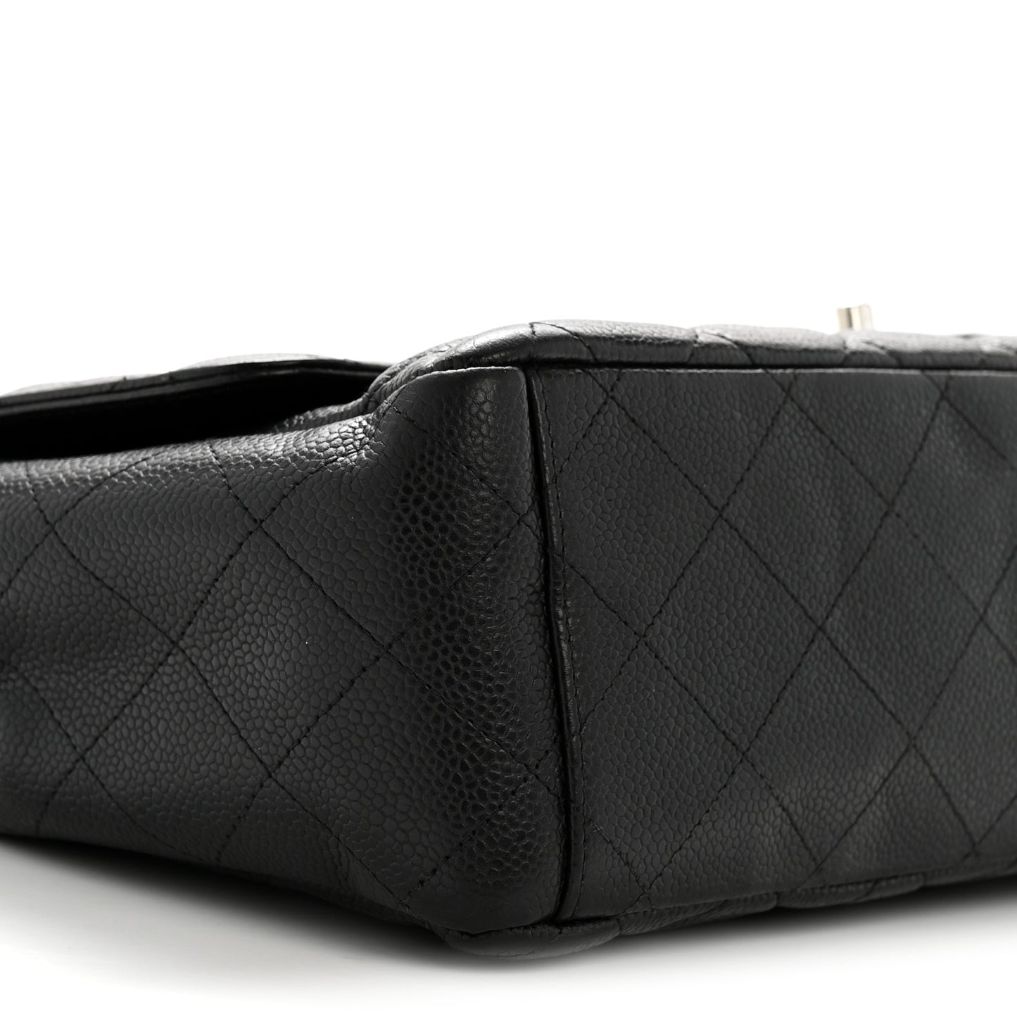 Caviar Quilted Maxi Double Flap Black