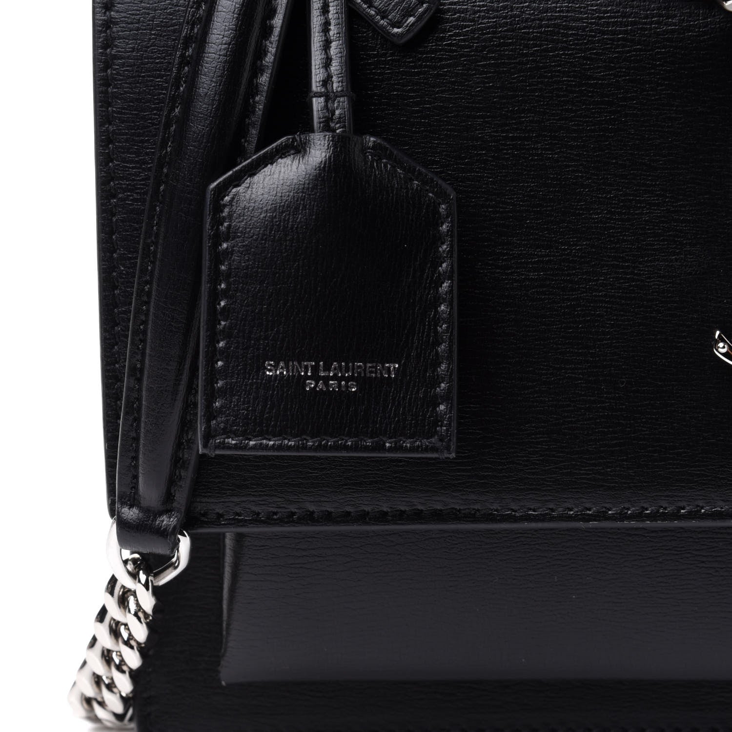 Saint Laurent Calfskin Medium Monogram Sunset Black 9 of 13