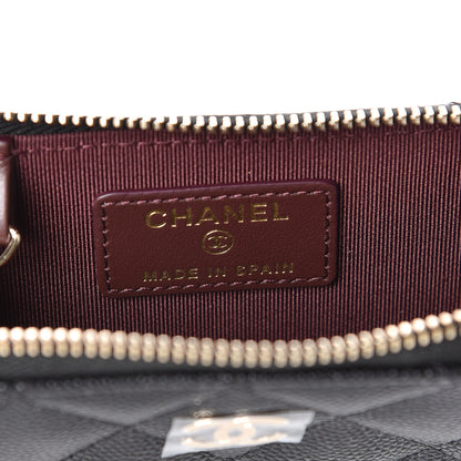 Chanel Caviar Quilted Key Holder Case Black 6 of 8