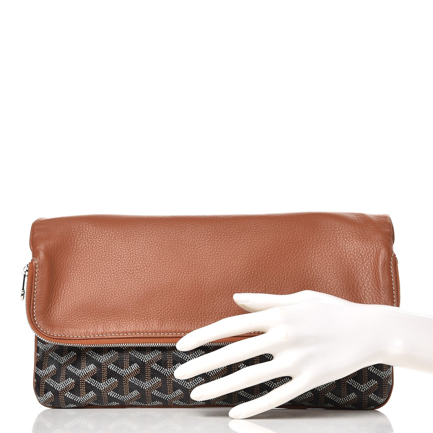 Goyardine Sainte Marie Soft Clutch Black Gold