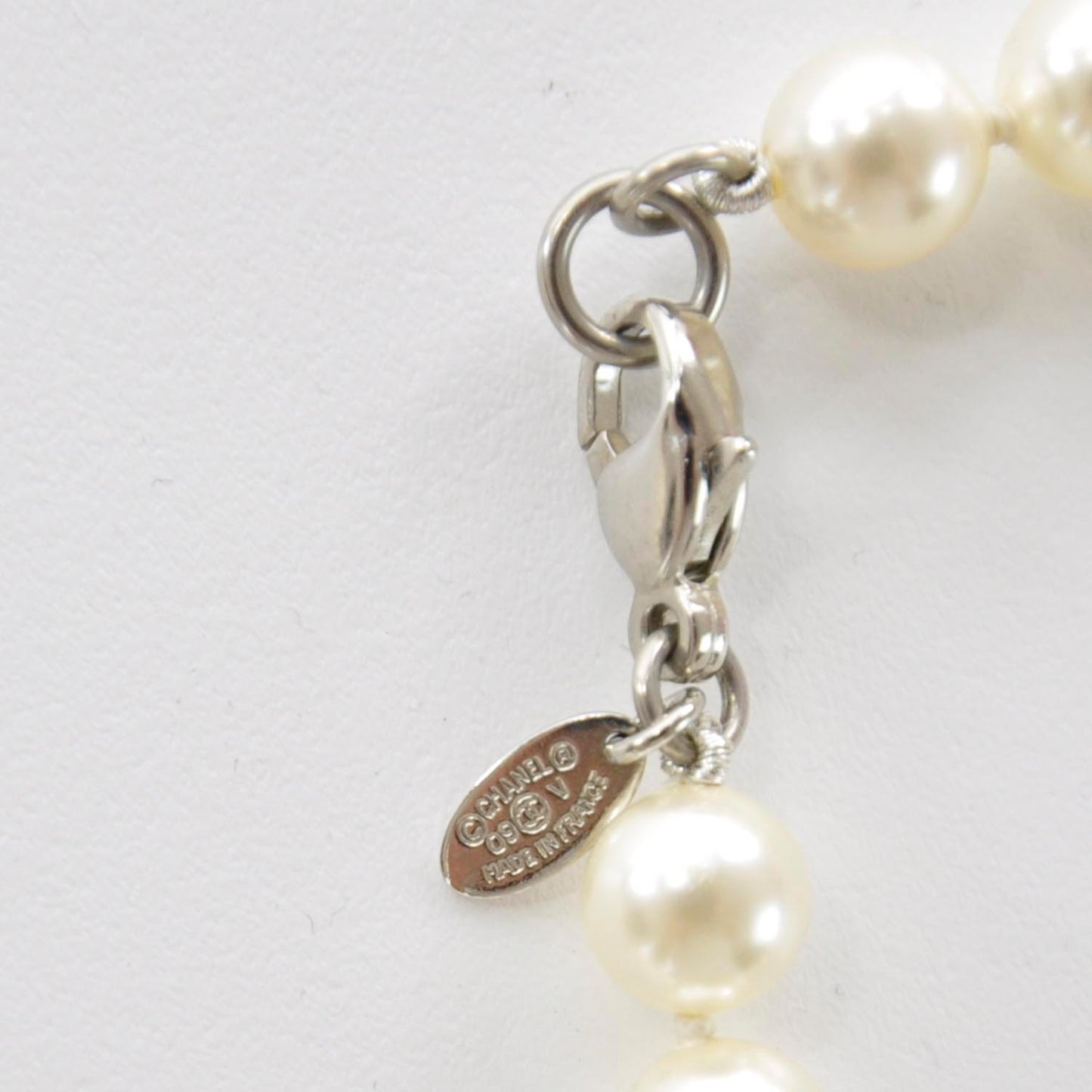 Pearl CC Long Strand Necklace Gold