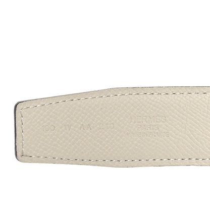 Hermes Epsom 32mm Belt Strap 100 40 Etain Craie 3 of 5