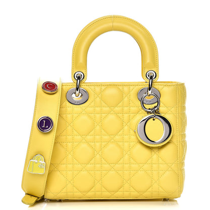 Christian Dior Lambskin Cannage Small My Lady Dior Mimosa Yellow 1 of 12