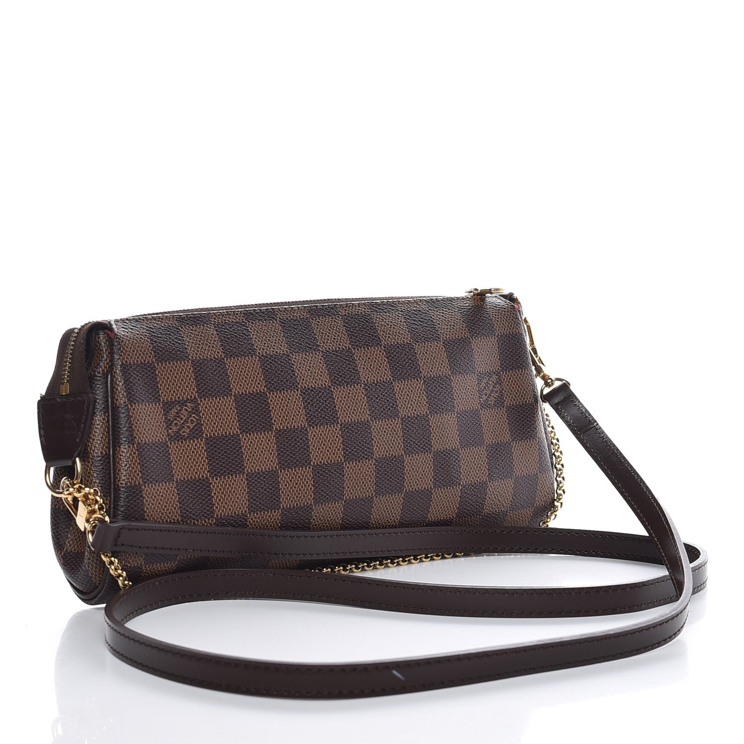 Louis Vuitton Damier Ebene Eva Clutch 3 of 16