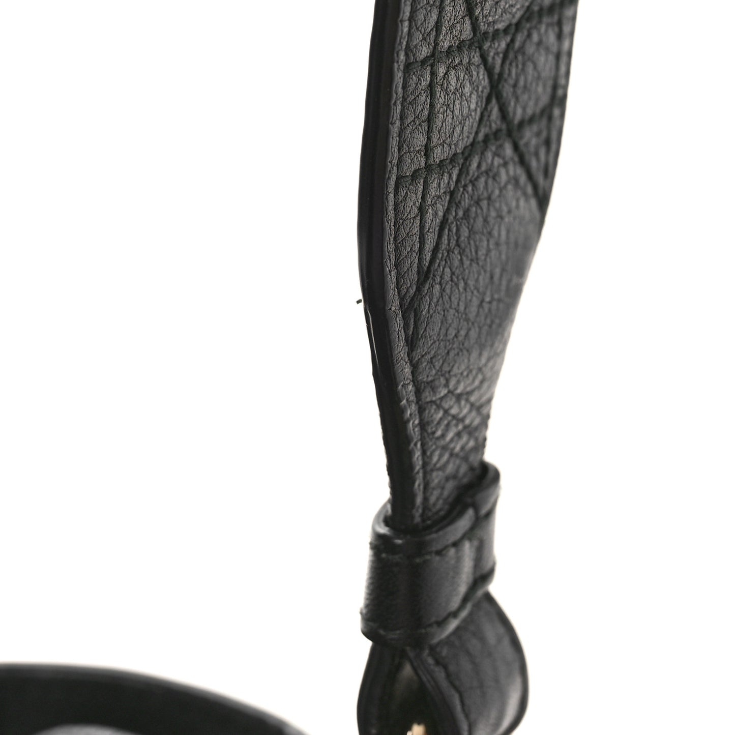 Grained Calfskin Cannage Medium Supple Lady Dior Black