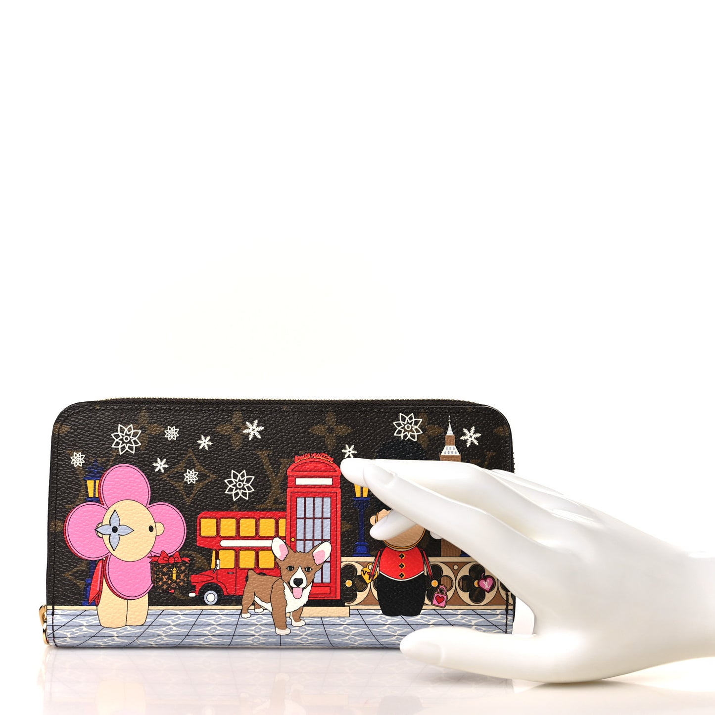 Monogram 2021 Christmas Animation London Zippy Wallet