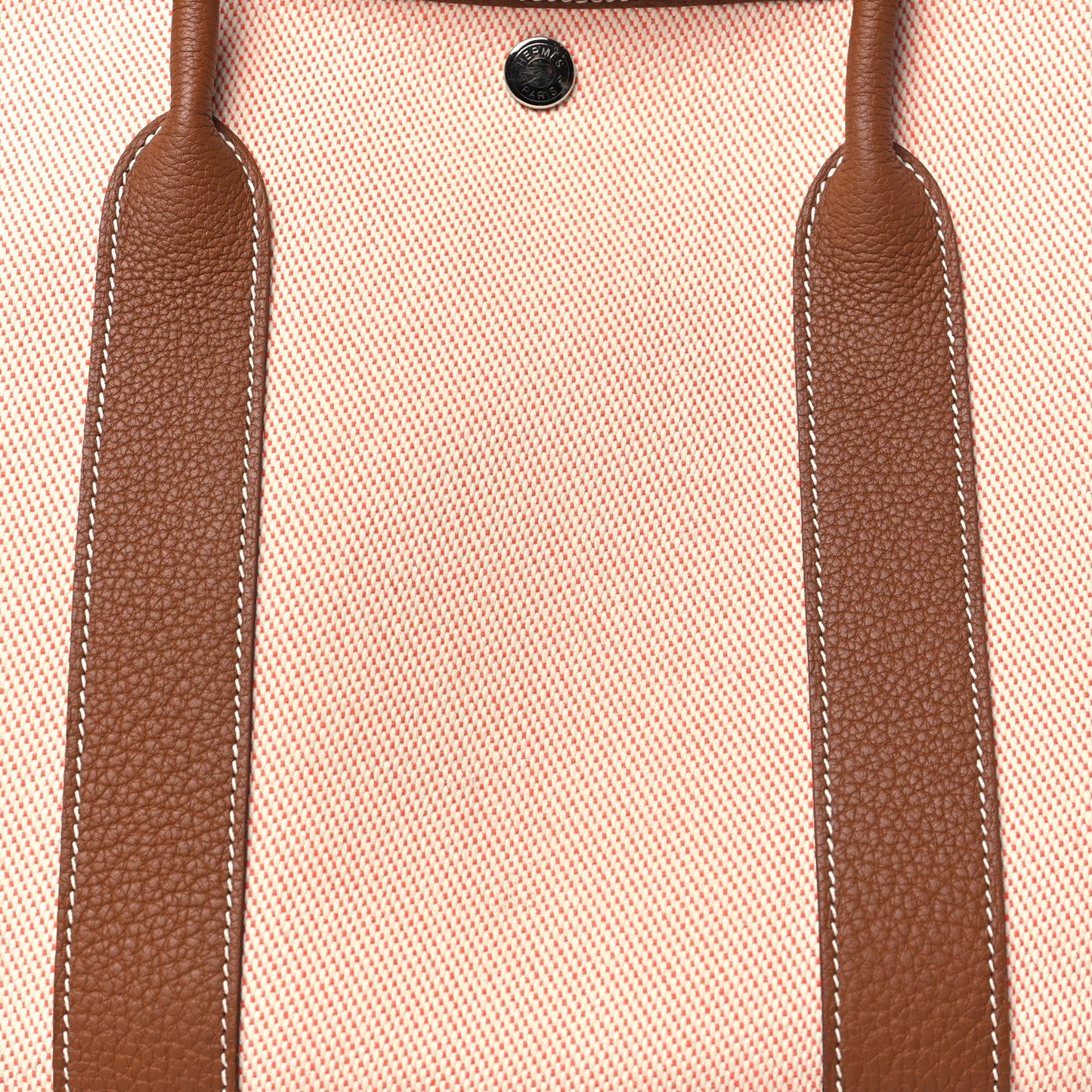 Twill H Negonda Garden Party 36 MM Tote Ecru Desert Gold