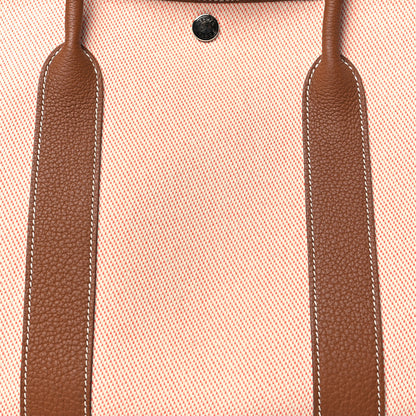 Hermes Twill H Negonda Garden Party 36 MM Tote Ecru Desert Gold 8 of 11