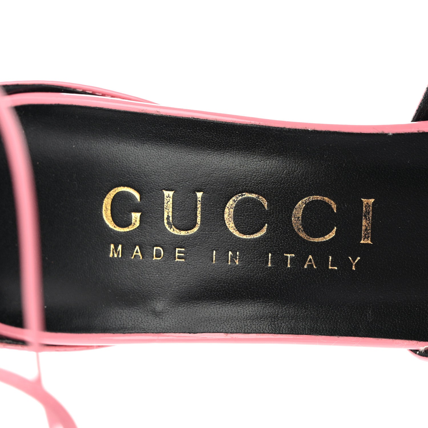 Gucci Vitello Vernice Soft Nappa Priscilla Ankle Cuff Pumps 40 Butterfly Pink 7 of 11