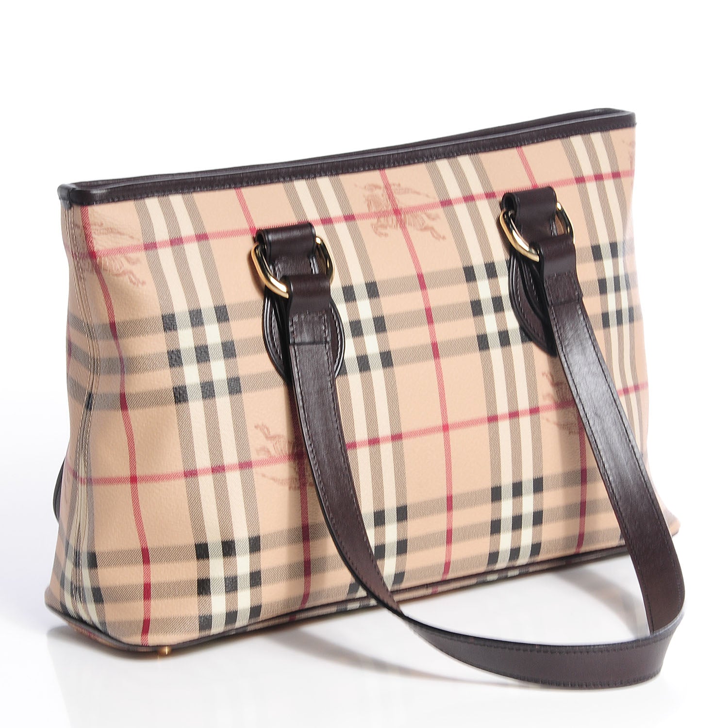 Burberry Haymarket Check Medium Tote Chocolate 4 of 11