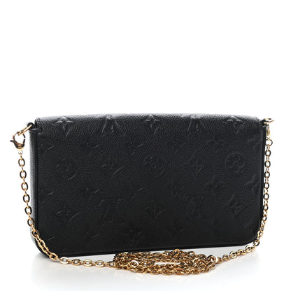 Louis Vuitton Empreinte Pochette Felicie Chain Wallet Black 5 of 17