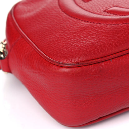 Gucci Pebbled Calfskin Small Soho Disco Bag Tabasco Red 6 of 16