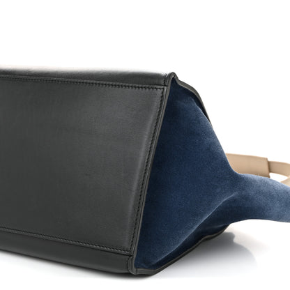 Celine Smooth Calfskin Nubuck Small Tri-Color Trapeze Taupe 10 of 10