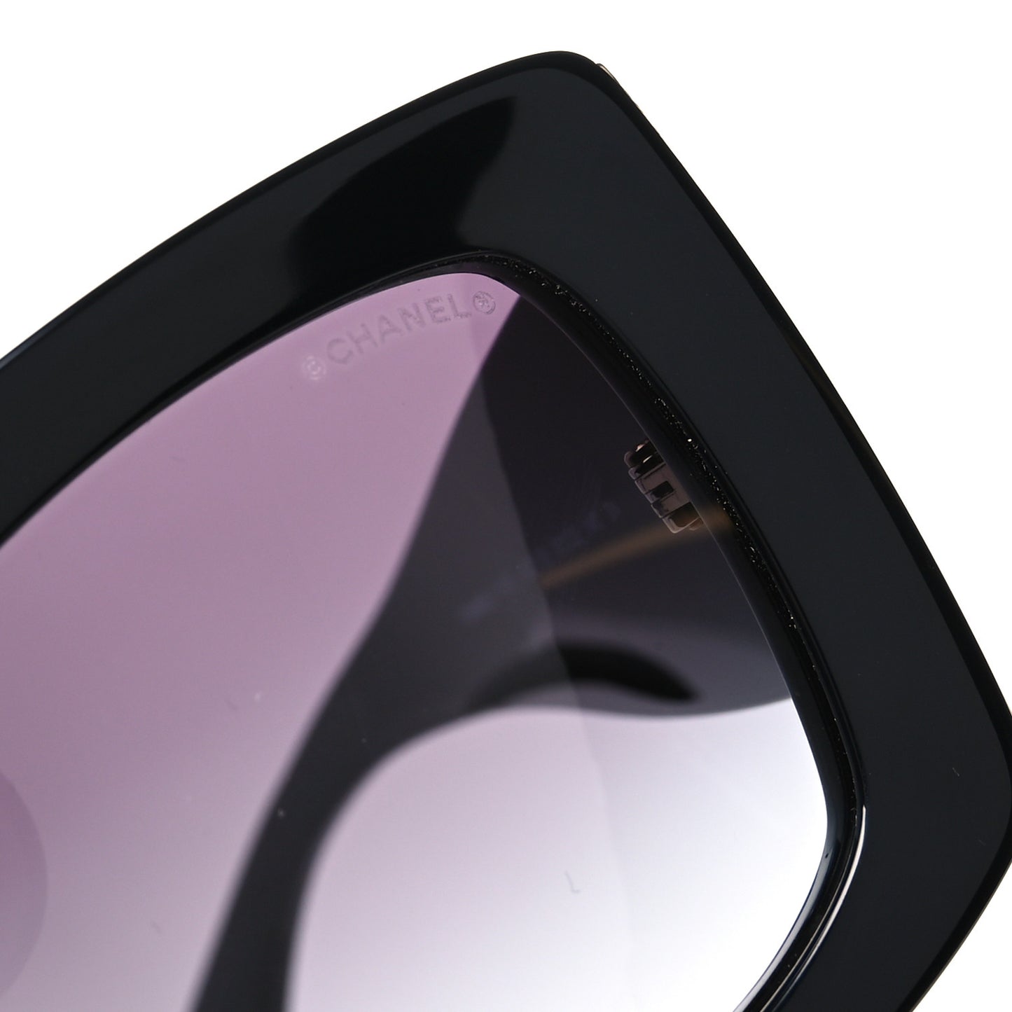 Acetate Rectangle Sunglasses 5435 Black