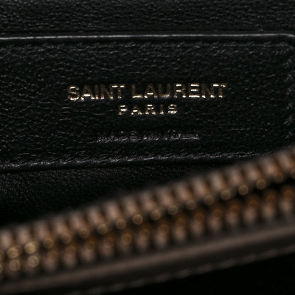 Saint Laurent Calfskin Y Quilted Monogram Small Loulou Chain Satchel Dark Beige 5 of 8