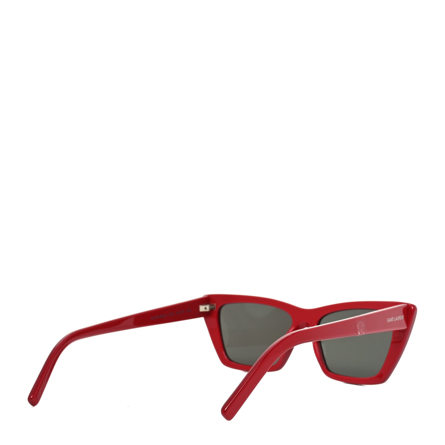 Saint Laurent Mica SL 276 Acetate Cat Eye Sunglasses Red 4 of 8
