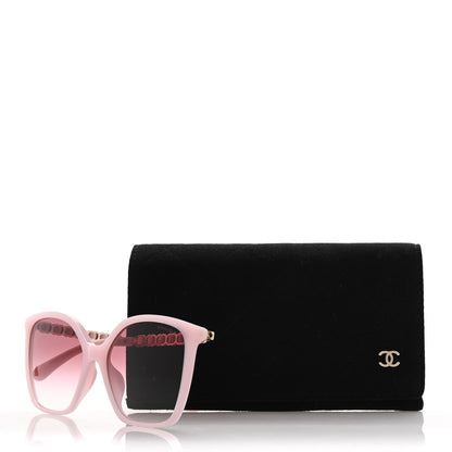 Chanel Acetate Calfskin SquareSunglasses 5546-Q-A Light Pink 7 of 7
