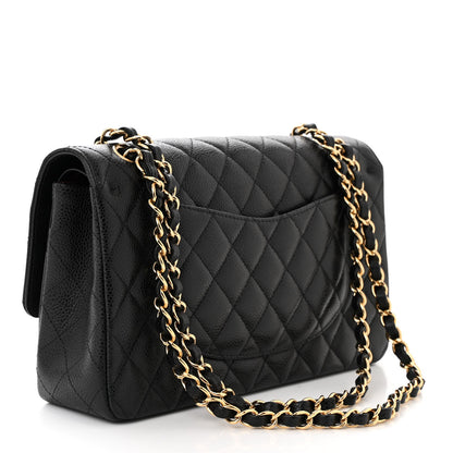 Chanel Caviar Quilted Medium Double Flap Black 3 of 10