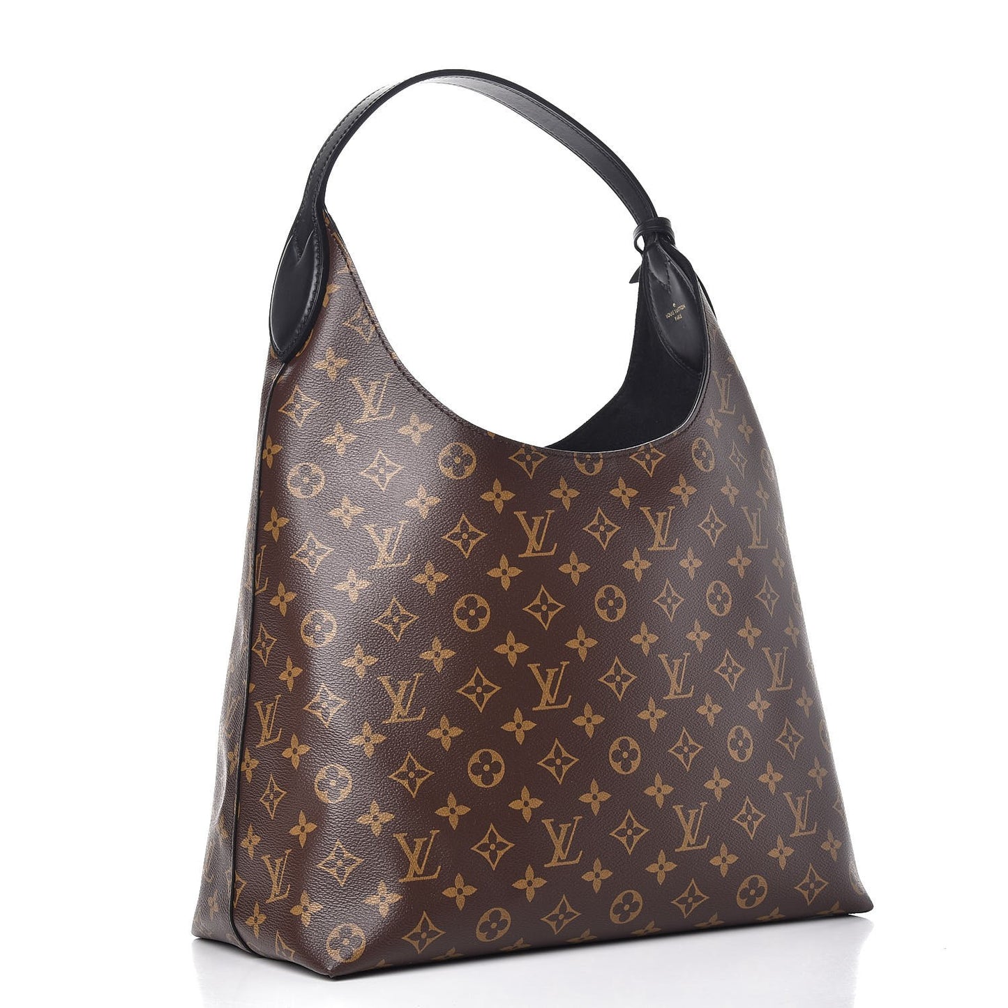 Monogram Flower Hobo Black