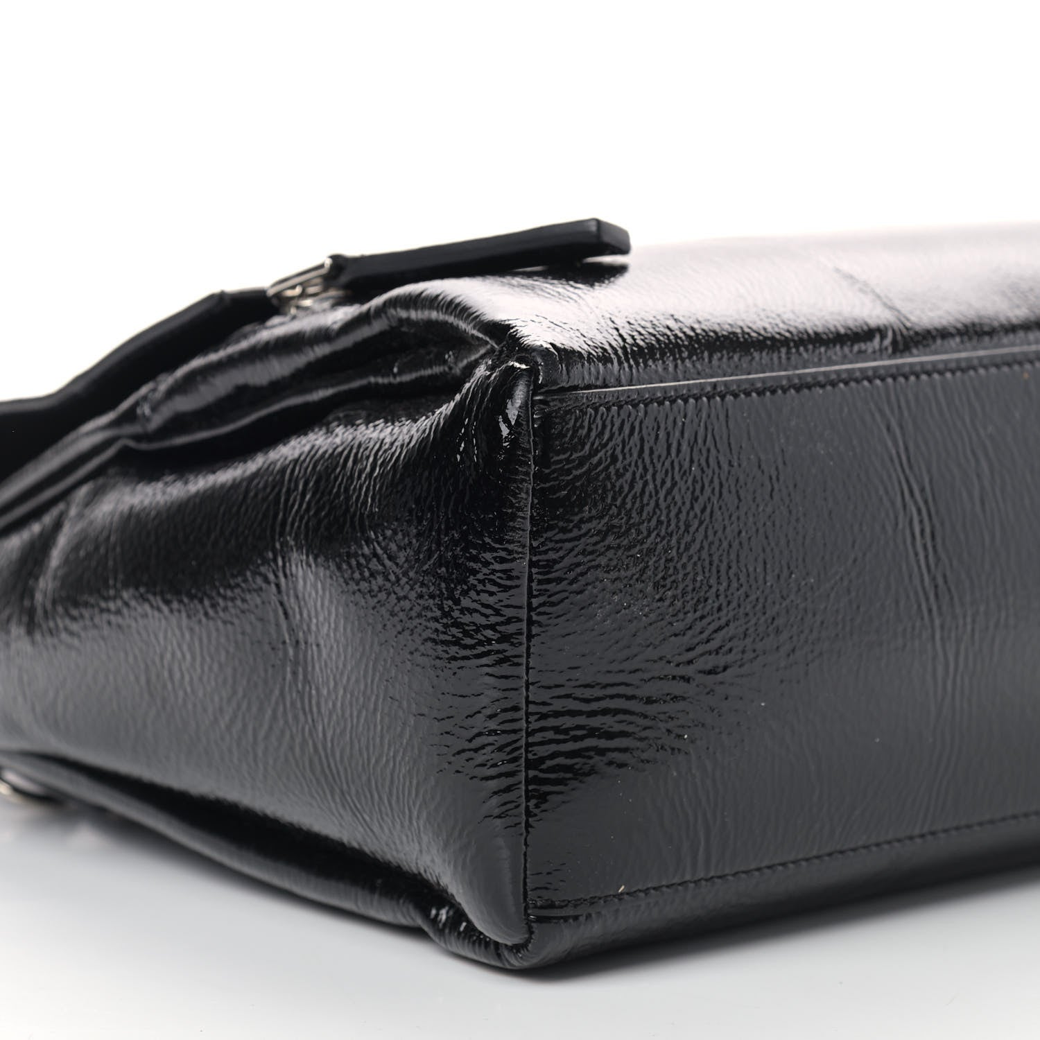Givenchy Crinkled Patent Small Pandora Pure Flap Bag Black 6 of 10